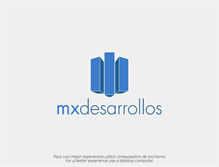 Tablet Screenshot of mxdesarrollos.com